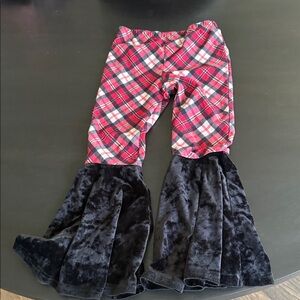 Plaid Bell Bottom Pants for Kids